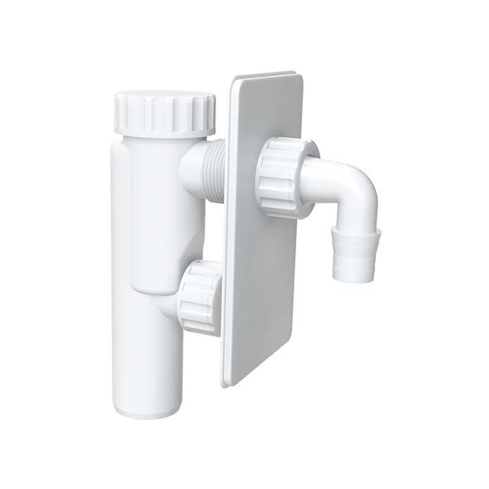 Slika Sifon za veš mašinu – ugradni Ø40 PVC beli ISAFLEX (2102)